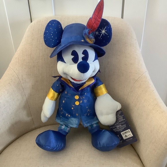 Disney parks Mickey Mouse main attraction Peter Pan 6/12 plush toy LR50th WDW - Picture 1 of 6